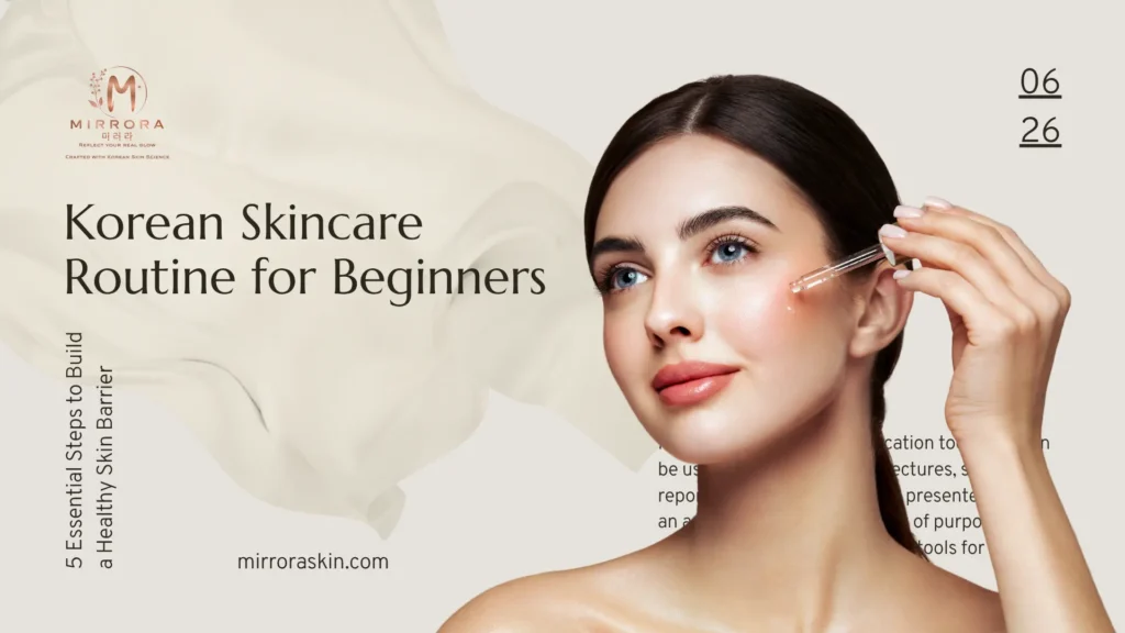 Korean Skincare Routine for Beginners: 5 Essential Steps to Build a Healthy Skin Barrier